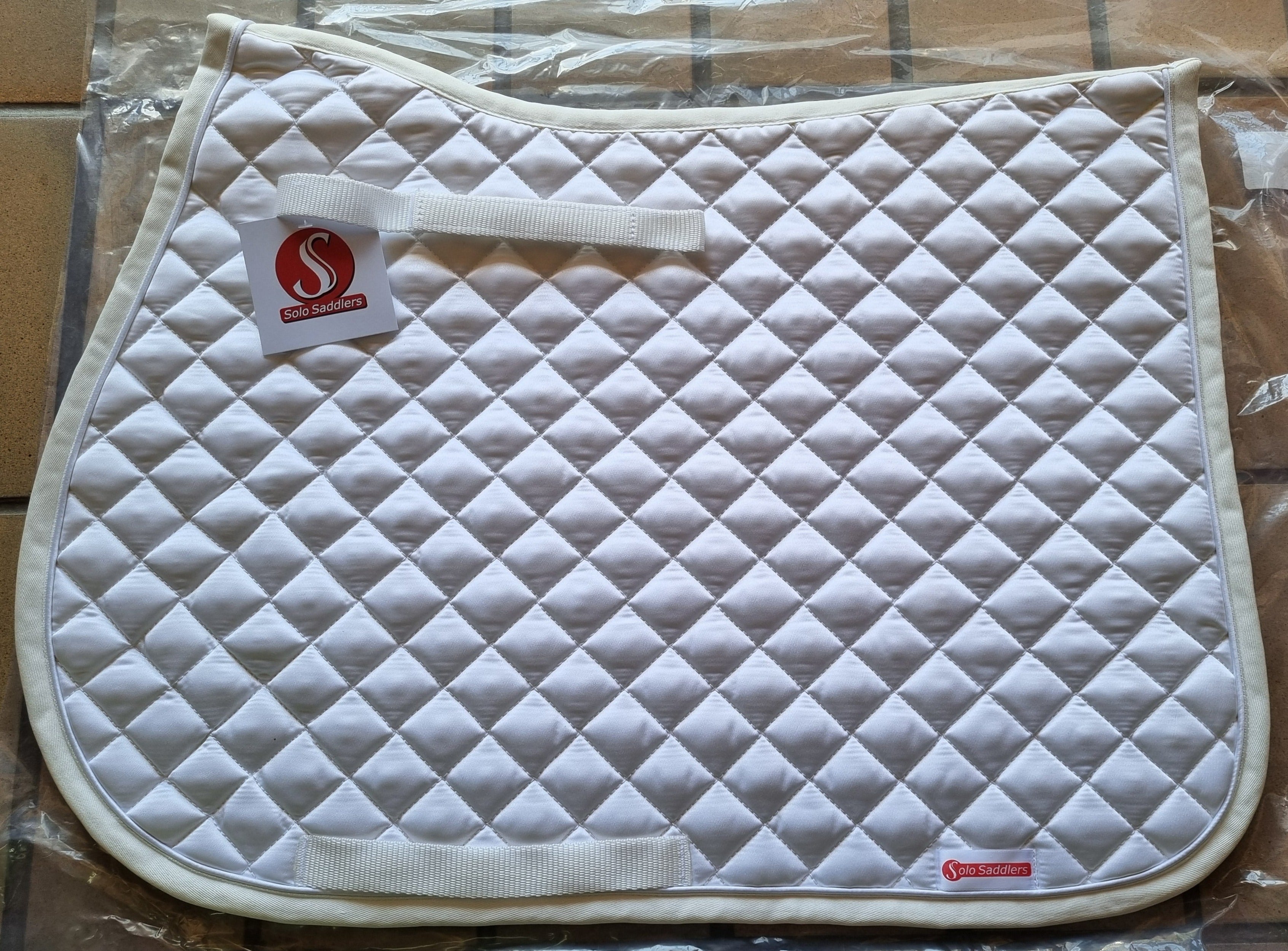 Saddle Pad Quilted Square Satin Solo